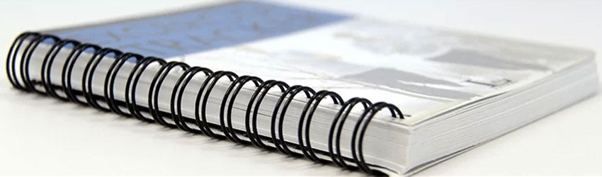 Carnets spirale plastique